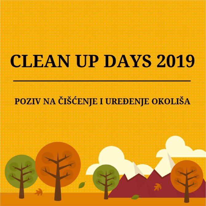 CLEAN UP DAYS 2019 - Invito a pulire e a sistemare l'ambiente