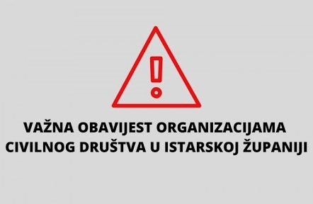 Važna obavijest Zaklade za poticanje partnerstva i razvoja civilnog društva organizacijama civilnog društva
