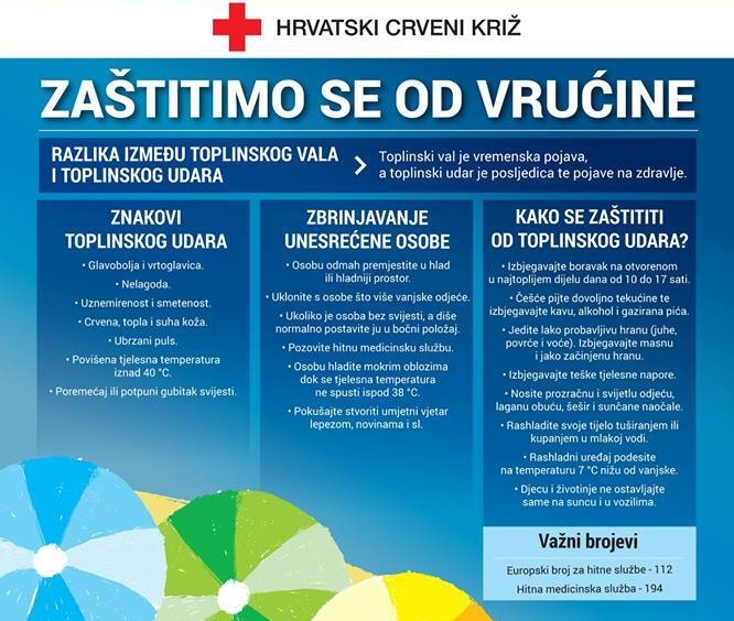 Zaštite se od vrućina - Apel za građane