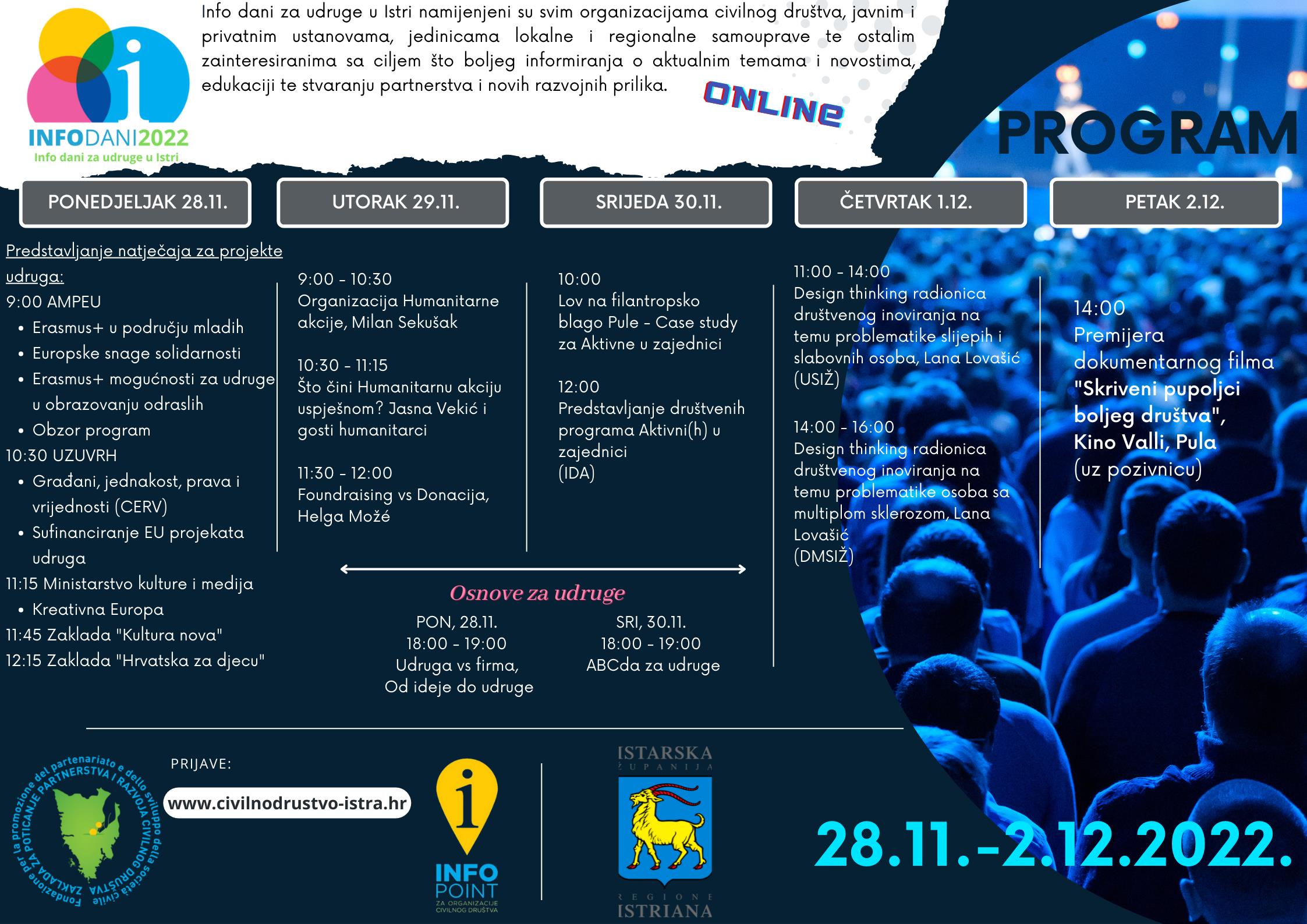 info dani 2022 program